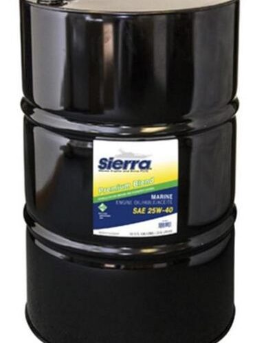 SIERRA 25W-40, ACEITE DE MOTOR MARINO DE 4 TIEMPOS DE PROPULSIÓN EN POPA, 55 GAL.