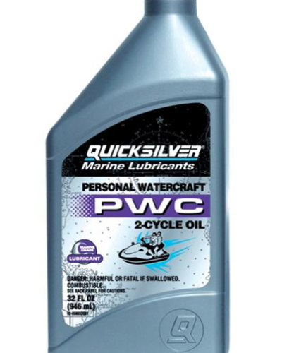 ACEITE DE 2 CICLOS PWC - DE MEZCLA SINTÉTICA QUICKSILVER – 1 CUARTO DE GALÓN
