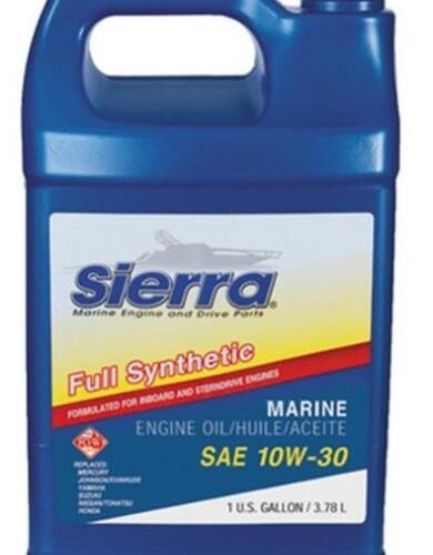 SIERRA 10W-30 – ACEITE DE MOTOR SINTÉTICO DE 4 TIEMPOS FUERA DE BORDA/FUERABORDA –1 GALÓN