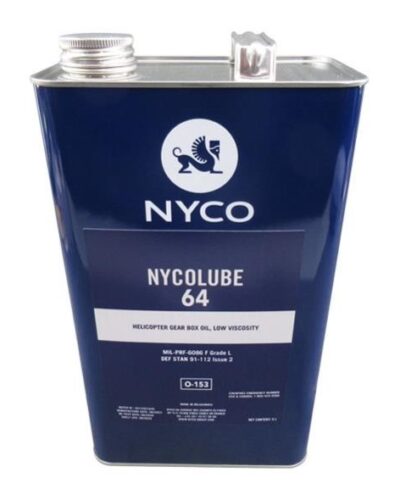 NYCO NYCOLUBE 64 MIL-PRF-6086F GRADE L SPEC HELICOPTER GEAR OIL