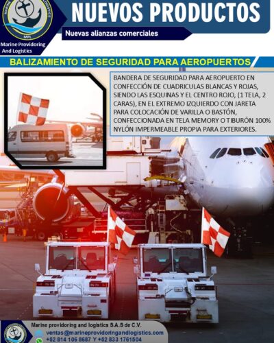 BANDERA DE SEGURIDAD PARA AEROPUERTO